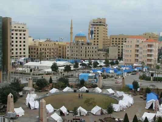 Libanon_Marek_Cejka (31) - Beirut - refugee camp on the main square