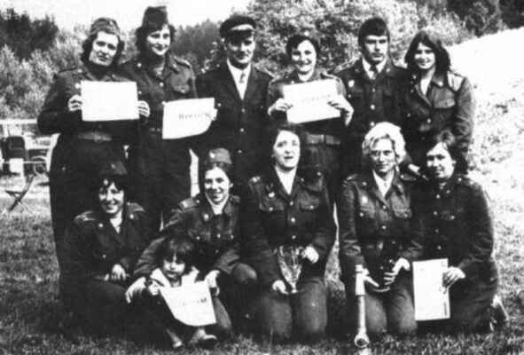 SPD okrsková - Dobré 1974 (Lenfeldová, Macková, Netíková, Povolná, Machová, Remešová, Čepelková, Duzbaba, Francová, Netík, Lejsková)