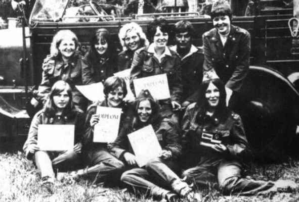 SPD okresní ženy - Rychnov nad Kněžnou 1971 (Soumarová, Čepelková, Macková, Stojková, Šubrtová, Jandová, Povolná, Lenfeldová, Netík, Vacková)