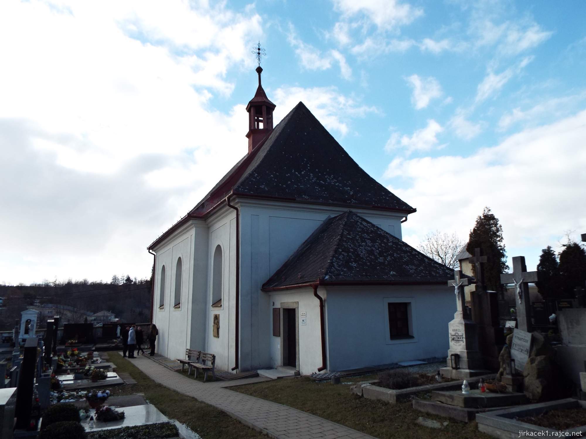 Konice - kostel sv. Jana Křtitele - zadní pohled