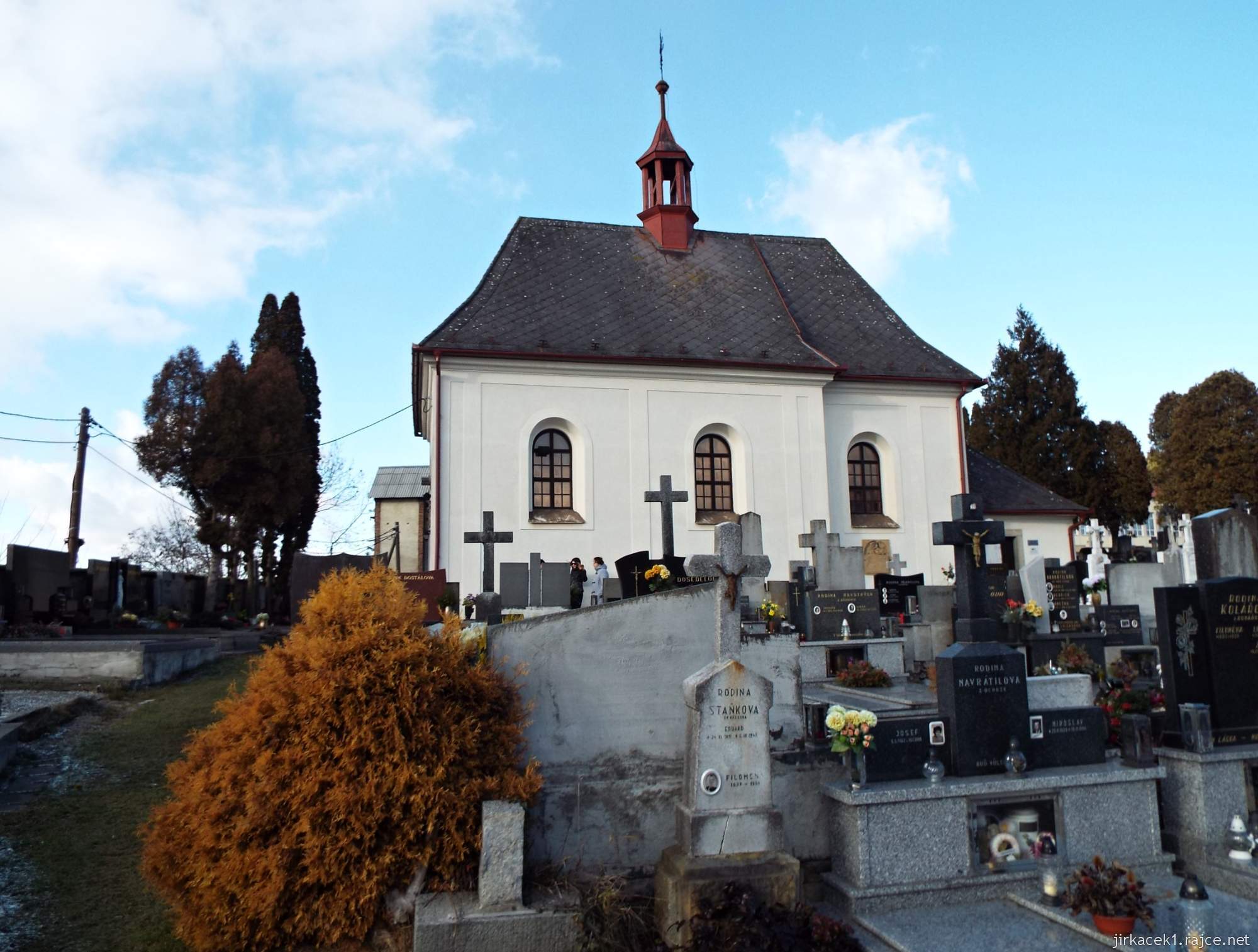Konice - kostel sv. Jana Křtitele - boční pohled
